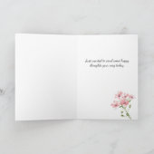 Blush Pink Roses Blumengedanken Ihrer Karte (Innenseite)