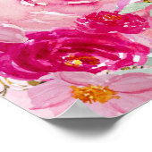 Blush Pink Roses Charra Quinceañera Crown Geburtst Poster (Ecke)