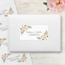 Blush Pink Roses Floral Wasserfarbe Hochzeit