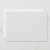 Blush Pink Roses Grey Floral Save the Date Hochzei Einladung (Rückseite)