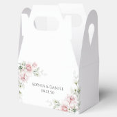 Blush Pink Roses Hochzeitszeremonie Gefallen Box Geschenkschachtel (Geöffnet)