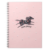 Blush Pink Run Free Christlich Faith Notebook Notizblock (Vorderseite)
