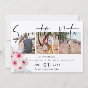 Blush Pink Sage Bloral Hochzeit speichern Sie die 