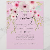 Blush Pink Sage Blumenzettel Flyer (Vorne)