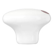 Blush Pink Satin Bow Ribbon & Diamonds Elegant Keramikknauf (Seitenansicht)