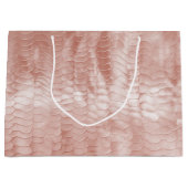 Blush Pink Schlange Print Große Geschenktüte (Vorderseite)