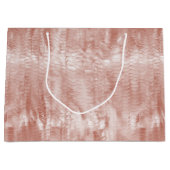 Blush Pink Schlange Print Große Geschenktüte (Vorderseite)