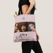 Blush Pink Schrift Logo Foto Makeup Studio Tasche (Von Nahem)