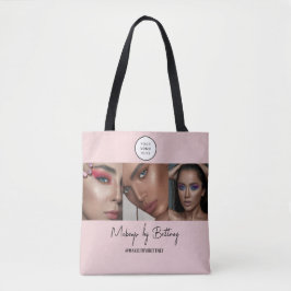 Blush Pink Script Logo Photo Makeup Studio  Tasche