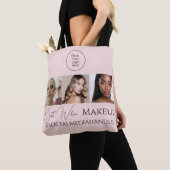 Blush Pink Script Logo Photo Makeup Studio Tote  Tasche (Von Nahem)