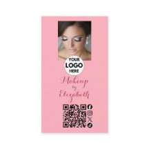 Blush Pink Script Photo Makeup