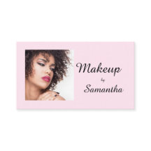 Blush Pink Script Social Icon QR Code Photo Makeup