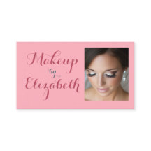 Blush Pink Script Social Icon QR Code Photo Makeup