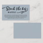 Blush Pink Script Stock the bar Bridal Shower  Begleitkarte (Vorne/Hinten)