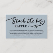 Blush Pink Script Stock the bar Bridal Shower  Begleitkarte (Vorderseite)