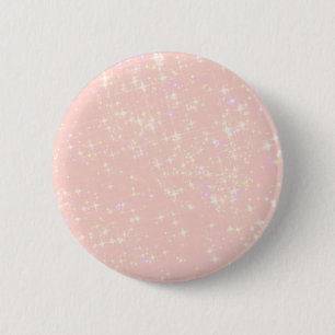 Blush Pink Shimmer - Text hinzufügen, Monogramm na Button