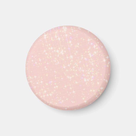 Blush Pink Shimmer - Text hinzufügen, Monogramm na Magnet (Vorne)