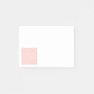 Blush Pink Shimmer - Text hinzufügen, Monogramm na Post-it Klebezettel