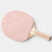Blush Pink Shimmer - Text hinzufügen, Monogramm na Tischtennis Schläger (Seitenansicht)