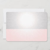 Blush Pink Shopping Spree Credit Sweet 16 Party Einladung (Rückseite)