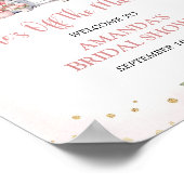 Blush Pink Sie ist vom Brautparty des Marktes abge Poster (Ecke)