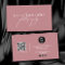 Blush Pink Signature Script QR Code Social Media