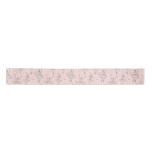 Blush Pink & Silver Ballerina Pattern Satinband (Vorderseite)