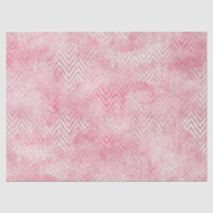 Blush Pink Silver Glitz Zickzack Watercolor Seidenpapier