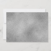 Blush Pink Silver Glitzer Balloons Sweet 16 Einladung (Rückseite)