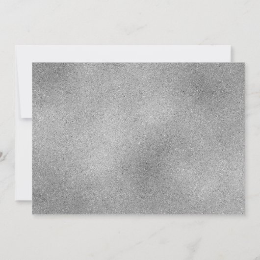 Blush Pink Silver Glitzer Balloons Sweet 16 Einladung (Rückseite)