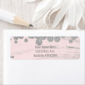 Blush Pink Silver & Grau Sparkle Dots Glam Party (Insitu)