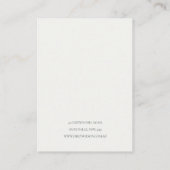 BLUSH PINK SILVER GRENZLOGO NECKLACE DISPLAY VISITENKARTE (Rückseite)