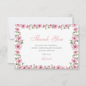 Blush Pink Silver Mis Quince Glitter Quinceañera Dankeskarte (Vorderseite)