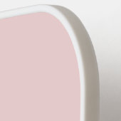 Blush Pink Simple Circle Initial Monogram Pickleball Schläger (Linke Seite)