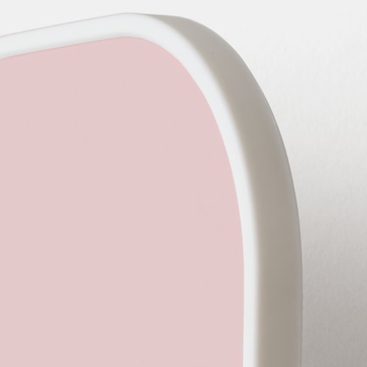 Blush Pink Simple Circle Initial Monogram Pickleball Schläger (Linke Seite)