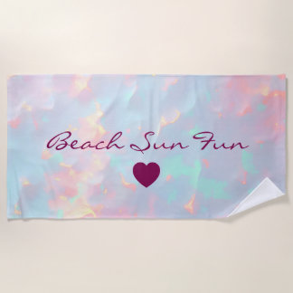 Blush Pink Soft Mint Gold Luxury Modern Collection Strandtuch