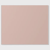 Blush Pink Solid Wrapping Paper Geschenkpapier (Flach)
