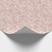 Blush Pink Sparkle Glitter Birthday Geschenkpapier (Ecke)