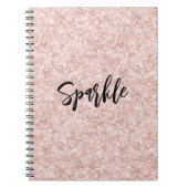 Blush Pink Sparkle Glitter   Notizblock (Vorderseite)