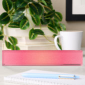 Blush Pink Sparkle Gradient Desk Namplate Namensplakette