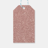 Blush Pink Speckled Pattern Party Geschenkanhänger (Rückseite)