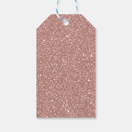 Blush Pink Speckled Pattern Party Geschenkanhänger (Rückseite)