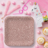 Blush Pink Speckled Pattern Party Pappteller (Party)