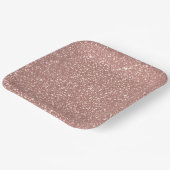 Blush Pink Speckled Pattern Party Pappteller (Gewinkelt)