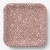 Blush Pink Speckled Pattern Party Pappteller (Vorderseite)