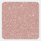Blush Pink Speckled Pattern Party Quadratischer Aufkleber (Vorderseite)