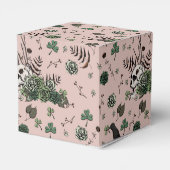 Blush Pink St Patricks Floral Skull Irish Wedding Geschenkschachtel (Rückseite)