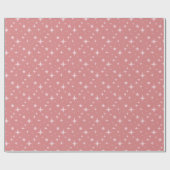 Blush Pink Stardust Gift Wrap - Weiche Rose Farbe Geschenkpapier (Flach)