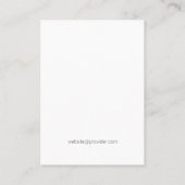 Blush Pink Stroke Earring Display Card Visitenkarte (Rückseite)
