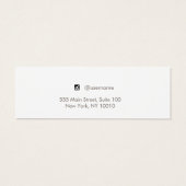 Blush Pink Stud Earring Juwelier Display Card (Rückseite)